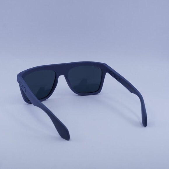 Gucci GG1570S 008 Sunglasses Blue Square Frame, Blue Lenses - Picture 6 of 11